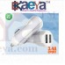 OkaeYa-Charge 3.4A Dual Port Rapid Car Mobile Charger With Free Charging Cable (Assorted Colour)